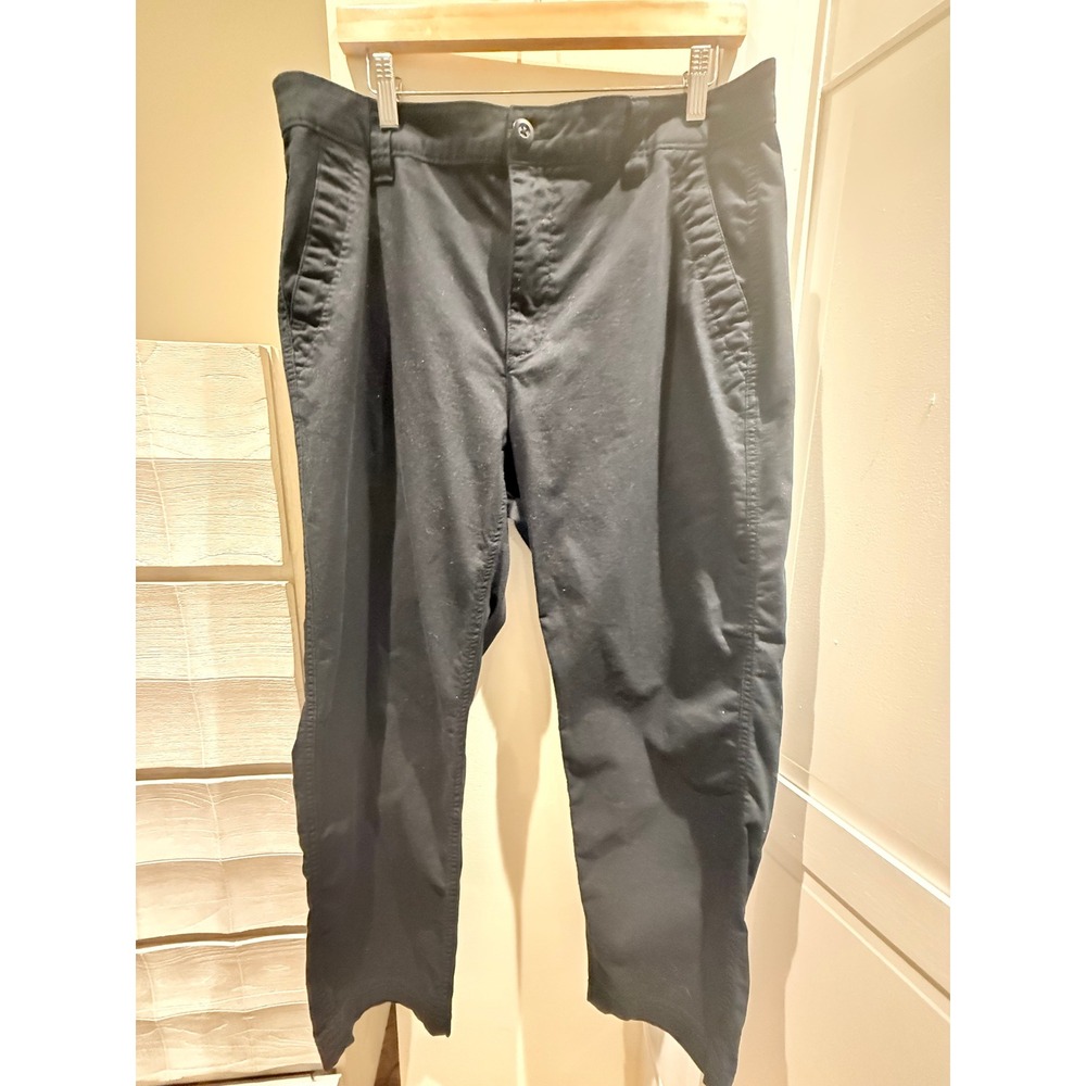 Old Navy High-Rise OG Chino Pants Black Tapered Leg Womens Large